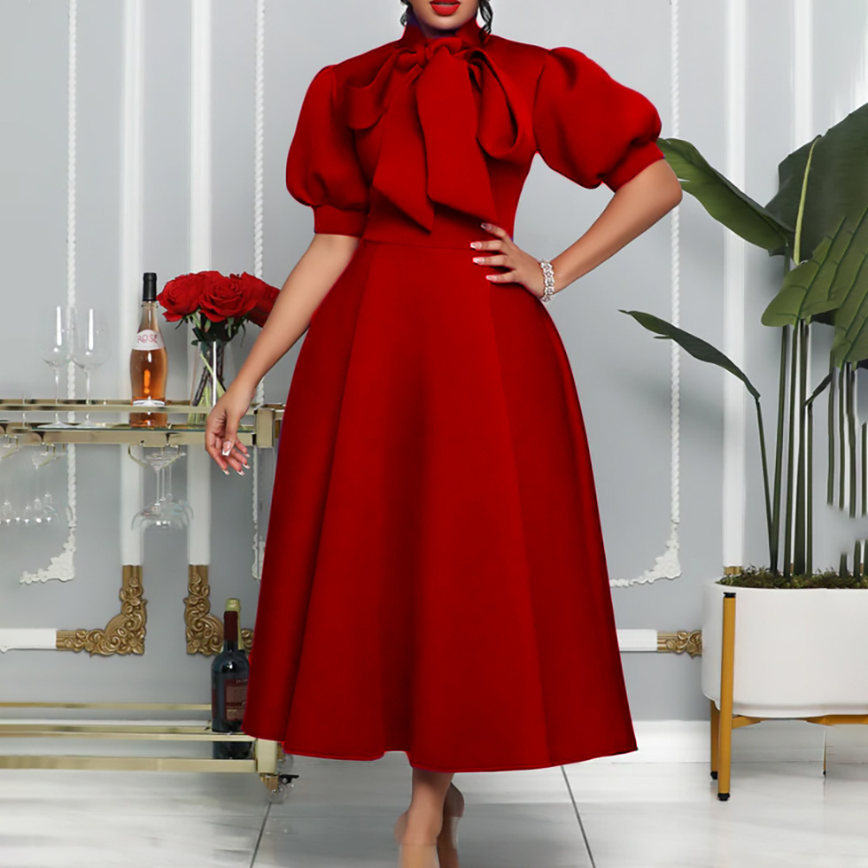 mini dress red Satin Polka Dot Scarf CATEGORY_Midi Dress Size:Pre-order Size 4 Peacock Off Shoulder Tiered and delicate scallop trims