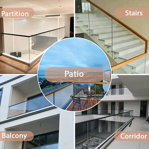 Système de garde-corps moderne en aluminium et en acier inoxydable revêtu de poudre noire Offre Spéciale pour balcon et escalier extérieur - Product Image 3