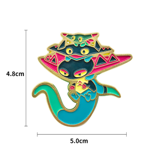 Nouvelle conception Broche fantaisie en alliage Dragon Fantôme Créature Artisanat Métallique Décoration de Sac à Dos - Product Image 2