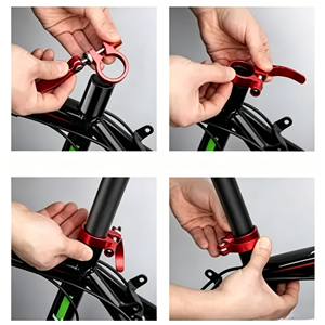 Collier de selle en aluminium bleu chromé <span class=keywords><strong>pour</strong></span> VTT, idéal <span class=keywords><strong>pour</strong></span> palans à chaîne électriques - Vente en gros - Product Image 5