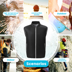 Trọng Lượng Nhẹ Nhanh Chóng Khô Quạt Làm Mát Quần Áo 3 Tốc Độ Điều Khiển Mùa Hè Công Nhân Điều Hòa Không Khí Áo Khoác Người Đàn Ông Ngoài Trời Người Hâm Mộ Làm Mát Vest - Product Image 2