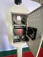 Lancement d'un nouveau produit : Photomaton miroir magique ovale avec écran tactile de 14 pouces