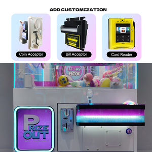Lucky Box Claw Machine Met 4 Geschenkdoos Pluche Speelgoed Kraan Spel Kleurrijke Led Prijs Automaat Voor Arcade Fec Winkelcentra - Product Image 5