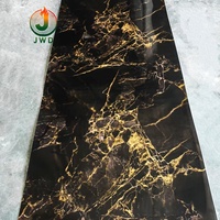 Panneau mural en PVC UV imitation marbre pour fond de télévision, plaque composite en plastique UV, vente en gros