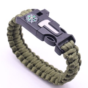 Kit <span class=keywords><strong>de</strong></span> <span class=keywords><strong>survie</strong></span> multifonctionnel chercher silex cutter sifflet 7 core saving outdoor compass aventure parapluie corde <span class=keywords><strong>bracelet</strong></span> - Product Image 1