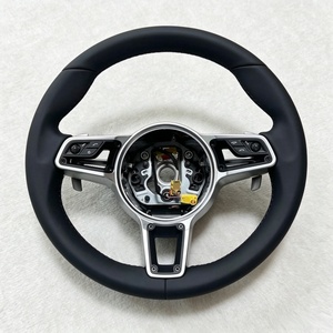 Volante Deportivo Personalizado de Cuero Completo para <span class=keywords><strong>Porsche</strong></span> 991 GT3 911 992 987 Cayenne 958 Boxster 718 Cayman Macan - Product Image 1