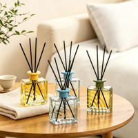 Diffuseur sans flamme d'huiles essentielles pour la maison et la chambre, désodorisant et ornement rafraîchissant pour toilettes, parfum de rotin pour bureau