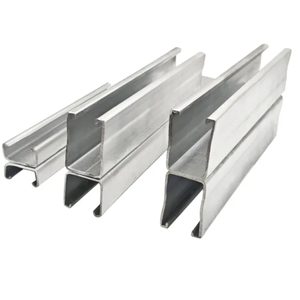 Tùy Chỉnh 41Mm C-Hình Thép Unistrut Khung Kênh Cho Năng Lượng Mặt Trời Gắn Hệ Thống 41Mm Kênh Phong Cách Không Đấm Uốn Hàn - Product Image 4