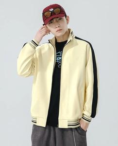 Usine de mode à la mode en gros fermeture éclair vierge fermeture éclair personnalisée maillot de baseball vestes d'université de baseball - Product Image 1