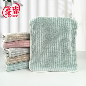 Toalla Facial de Felpa Coral con Rayas Verticales Xinshang, 35x75cm, Gruesa, para Uso en Hoteles y Hogares - Product Image 4