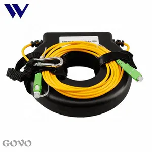 GOVO Mini OTDR Launch Cable Fiber Ring SM Bare Fiber with Connector 150m