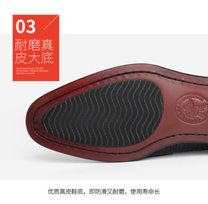 Nouvelles chaussures Oxford en cuir véritable pour hommes - Chaussures habillées confortables pour affaires avec amorti et semelles extérieures en cuir véritable - Product Image 5