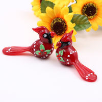 Décoration de bureau personnalisable, adorable, souvenir unique, petit cadeau, oiseau en verre de Murano, artisanat en verre.