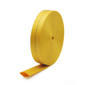 Nylon Hollow Tape High Tenacity Tubular Nylon 66 <b>Webbing</b> with Green with Black Tracking Line <b>Strap</b> - Product Image 1