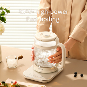Pequeña aplicación en el hogar 1.6L Hervidor eléctrico grande Tetera de vidrio de borosilicato alto Olla para preservar la salud - Product Image 2