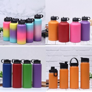 Flacon en acier inoxydable isolé sous vide à double paroi de 18oz 25oz 32oz 40oz 64oz Bouteille d'eau de sport Flacon pour garder le froid et le chaud - Product Image 6