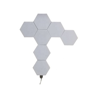 Tự Làm Hình Học Nối Thiết Kế Hình Lục Giác Hình Dạng Ứng Dụng Đồng Bộ Âm Nhạc Điều Khiển Rgbic Thông Minh Hình Lục Giác LED Phòng Chơi Game Ánh Sáng Ban Đêm Phụ Kiện - Product Image 6