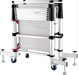 High Durability 3m Aluminum Alloy Construction Ladder 150kg Load Capacity <b>Telescopic</b> Scaffold for Home Industrial <b>Outdoor</b> Work - Product Image 4