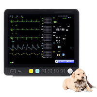 Moniteur vétérinaire multiparamètres portable VE15 - EtCO2, SpO2, NIBP, Respiration, ECG, Température, PR - Moniteur vétérinaire pour animaux de compagnie