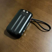Power Bank Mini Portabel Desain Cantik Trendi Laris Manis 22.5W Tipe C Pengisian Cepat dengan Kabel Terintegrasi