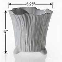 Vase nordique en céramique fait main, style crème, pour décoration de table, pot de fleurs en porcelaine, ornements d'art pour la maison