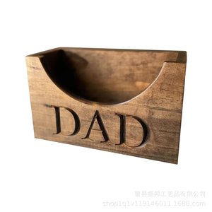 Wooden <b>Hat</b> Rack Baseball Style Solid Wood Storage Stand For Home Living Room Bedroom DAD Engraved Design - Product Image 5