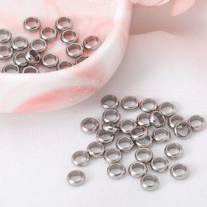 <span class=keywords><strong>Perles</strong></span> d'extrémité rondes en acier inoxydable plaqué or 18 carats, <span class=keywords><strong>perles</strong></span> <span class=keywords><strong>à</strong></span> sertir, <span class=keywords><strong>perles</strong></span> d'espacement, <span class=keywords><strong>perles</strong></span> de finition pour la fabrication de bracelets et de colliers - Product Image 5