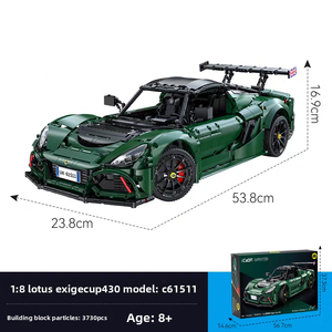 Kada C61511 Lotus Exige Cup 430 Roadster Voiture de sport en blocs de construction ABS, modèle de voiture très complexe à assembler, <span class=keywords><strong>cadeau</strong></span> pour garçons - Product Image 5