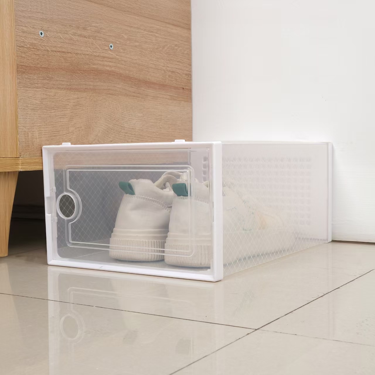 Marco Blanco Transparente 34x26x17cm