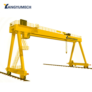 Grue mobile industrielle d'extérieur robuste à double poutre avec cabine d'opérateur et chariot, rigidité supérieure, modèle à double poutre - Product Image 1