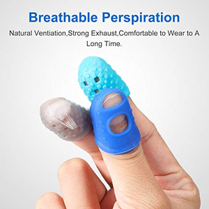 Nouveaux protège-doigts en silicone respirant pour la couture, le matelassage et les travaux d'aiguille - Product Image 3