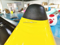 Bouée triangulaire gonflable flottante sur mesure, bouées de marqueur de pyramide gonflables personnalisées pour événements de course publicitaires