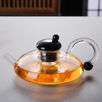 Théière en verre haute température, appareil à thé, séparation eau-thé parfumé, cuisinière électrique en céramique, service à thé de luxe léger