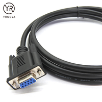 Câble de données série RS232 D-Sub DB9 femelle-femelle de 10 pieds, pour modem, avec connecteurs en cuivre étamé, isolation PVC, certifié CE ROHS