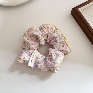 Moda coreana chicas cabeza Scrunchies lindo gato <span class=keywords><strong>de</strong></span> dibujos animados oso Scrunchies bandas elásticas para el cabello coleta titular tela lazos para el cabello - Product Image 4