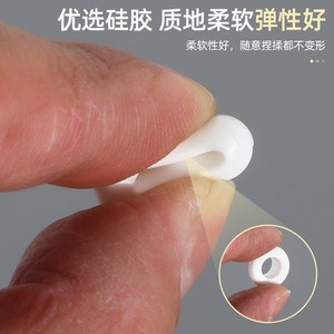 ตัวป้องกันคอยล์แบบติดตั้งรวดเร็ว วงแหวนป้องกันสายไฟซิลิโคน สีดำและสีขาว ทนไฟ กันฝุ่น ใช้กับพัดลม - Product Image 2