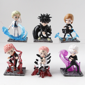 Ensemble de 6 figurines d'anime JJK Yuji Itadori <span class=keywords><strong>Satoru</strong></span> Gojo Megumi Fushiguro Ryomen Sukuna en plastique pour la décoration - Product Image 1