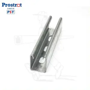 Chinese Manufacturer 41x41 Pre-Galvanised Unistrut Slotted Channel