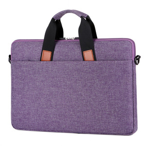Sacoche d'ordinateur portable Oxford imperméable, mallette professionnelle ultra-fine avec poignée, doublure personnalisable, logo sur mesure, housse de protection unisexe pour bureau - Product Image 2