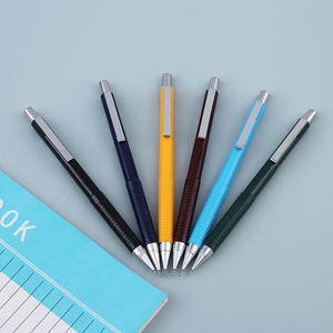 Crayon mécanique à pointe moyenne avec logo personnalisé, corps métallique, mine lisse rechargeable 0,5/0,7 mm, idéal pour l'école, le bureau et la salle de classe - Product Image 2