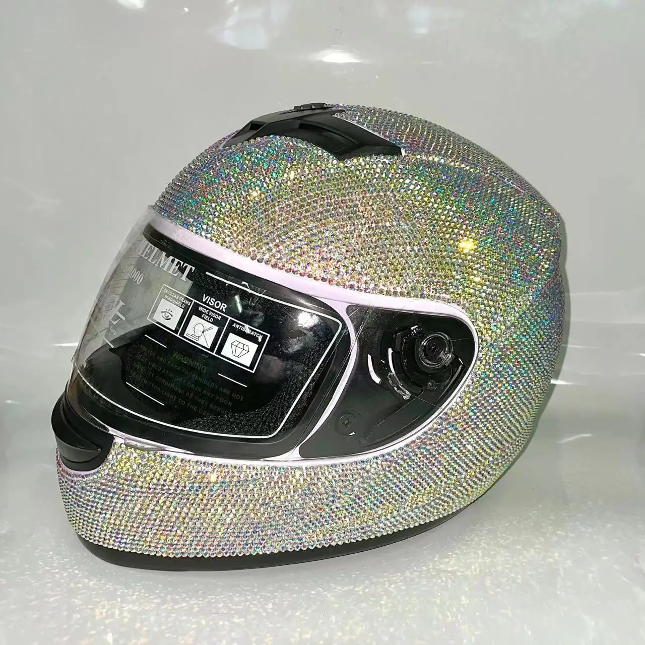 Ins – casque de vélo en cristal diamant et strass, casques de moto, offre spéciale