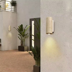 Applique Murale en Travertin Style Nordique, Lampe Murale Originale en Pierre Naturelle pour Maison, Hôtel, Chambres, Salon, Source LED, Corps en Plastique - Product Image 5