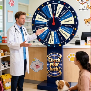 <span class=keywords><strong>Rueda</strong></span> de la Fortuna Interactiva con Luces LED para Stand de Carnaval, <span class=keywords><strong>Sorteo</strong></span> de Premios Aleatorios, Rifa de Premios - Product Image 5