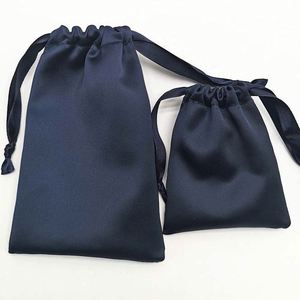 Custom Logo Satin <b>Drawstring</b> <b>Bag</b> Handmade Silk Satin Cosmetic Packing for WGS for Gift Grocery <b>Makeup</b> Candle Stamping Embossing - Product Image 6