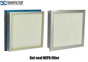 Plissado profundo Gel Seal Fluxo Laminar Capa Household H13 H14 FFU Fan Filter Unit HEPA Air Purifier Alta eficiência para o filtro de ar - Product Image 3
