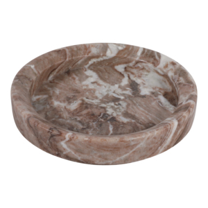 Ciotola decorativa rotonda in marmo lucido per centrotavola da caffè, decorazione per bancone cucina - Product Image 5