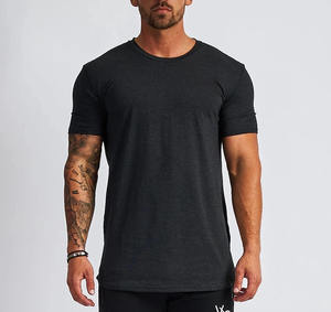Magliette da ginnastica con Logo personalizzato all'ingrosso per uomo 90% Poly allenamento sportivo da corsa semplice Casual t-shirt in bianco per lo <span class=keywords><strong>sport</strong></span> - Product Image 1