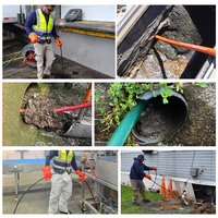 Machine de nettoyage de canalisations AMJET MBS3016 4000psi 4gpm, 300 bars, tuyau de 50 mètres pour le nettoyage des canalisations domestiques et communautaires