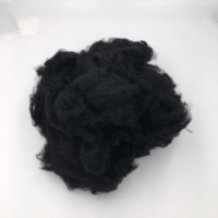 Super prix bas sur 1.4d 38mm fibre de polyester PSF noir vierge de haute qualité!