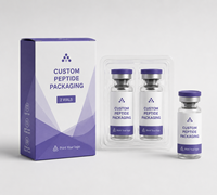 Boîte d'emballage personnalisée pour flacon de 3 ml avec insert en blister, boîte en papier personnalisée pour flacons en verre